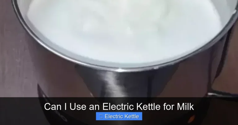 Can I Use an Electric Kettle for Milk