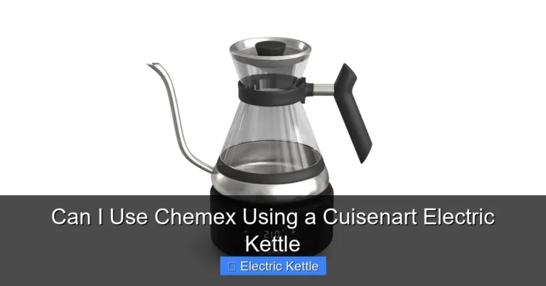Can I Use Chemex Using a Cuisenart Electric Kettle