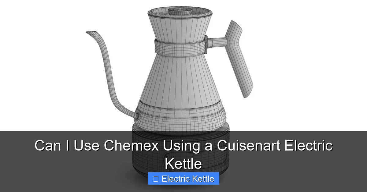 Can I Use Chemex Using a Cuisenart Electric Kettle