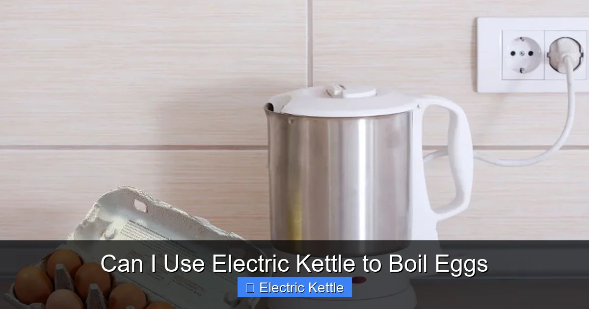 Can I Use Electric Kettle to Boil Eggs