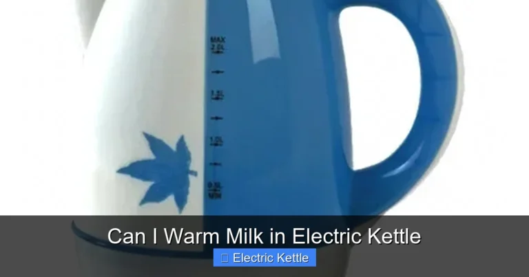 Can I Warm Milk in Electric Kettle