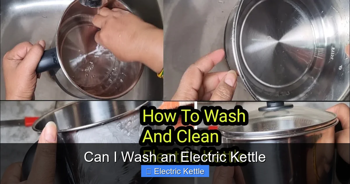 Can I Wash an Electric Kettle
