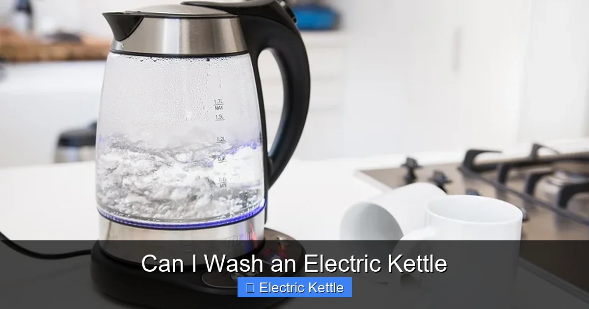 Can I Wash an Electric Kettle