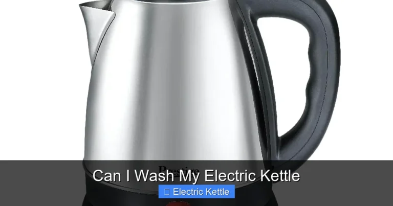 Can I Wash My Electric Kettle