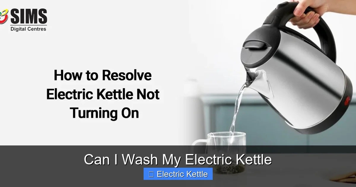 Can I Wash My Electric Kettle