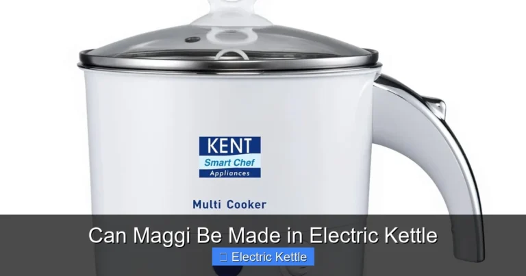 Can Maggi Be Made in Electric Kettle