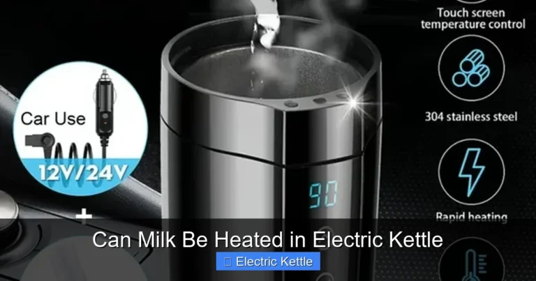 Can Milk Be Heated in Electric Kettle