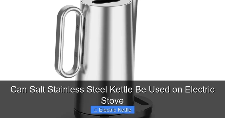 Can Salt Stainless Steel Kettle Be Used on Electric Stove