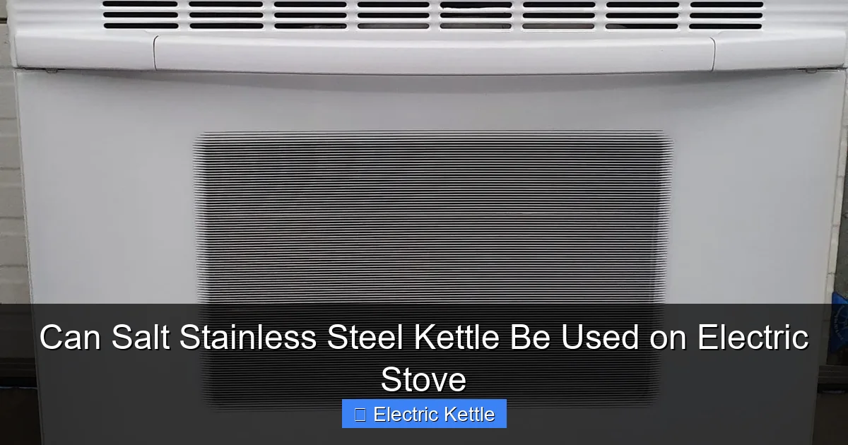 Can Salt Stainless Steel Kettle Be Used on Electric Stove
