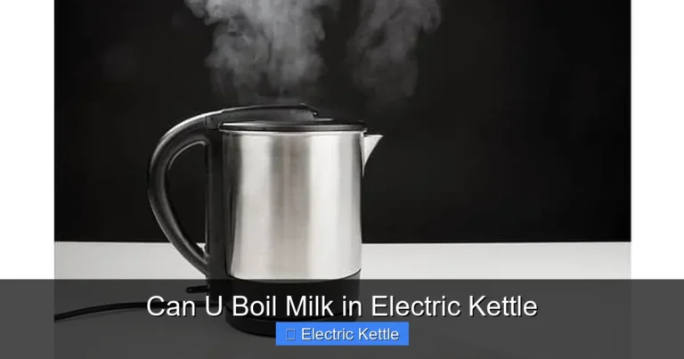 Can U Boil Milk in Electric Kettle