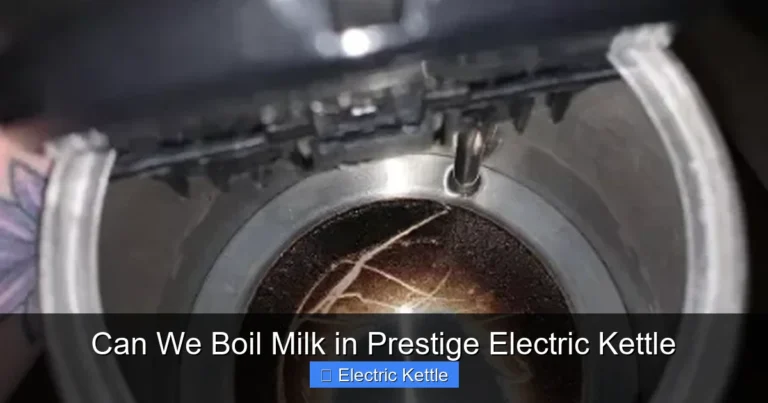 Can We Boil Milk in Prestige Electric Kettle