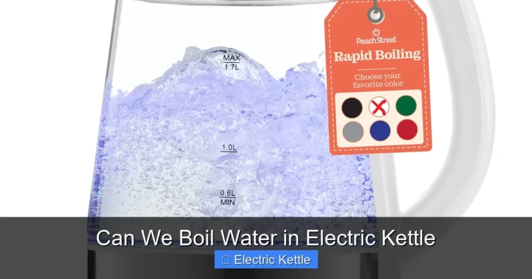 Can We Boil Water in Electric Kettle