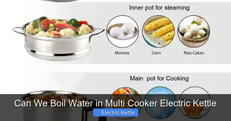 Can We Boil Water in Multi Cooker Electric Kettle