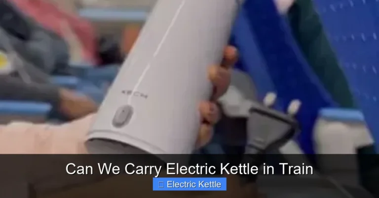Can We Carry Electric Kettle in Train