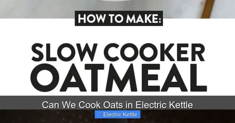 Can We Cook Oats in Electric Kettle