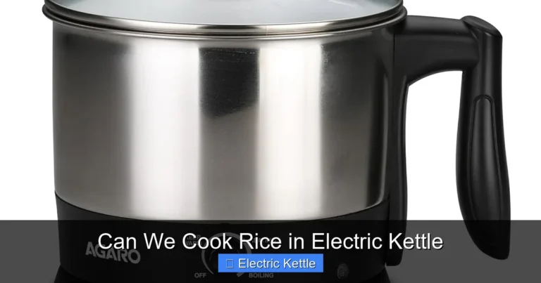 Can We Cook Rice in Electric Kettle