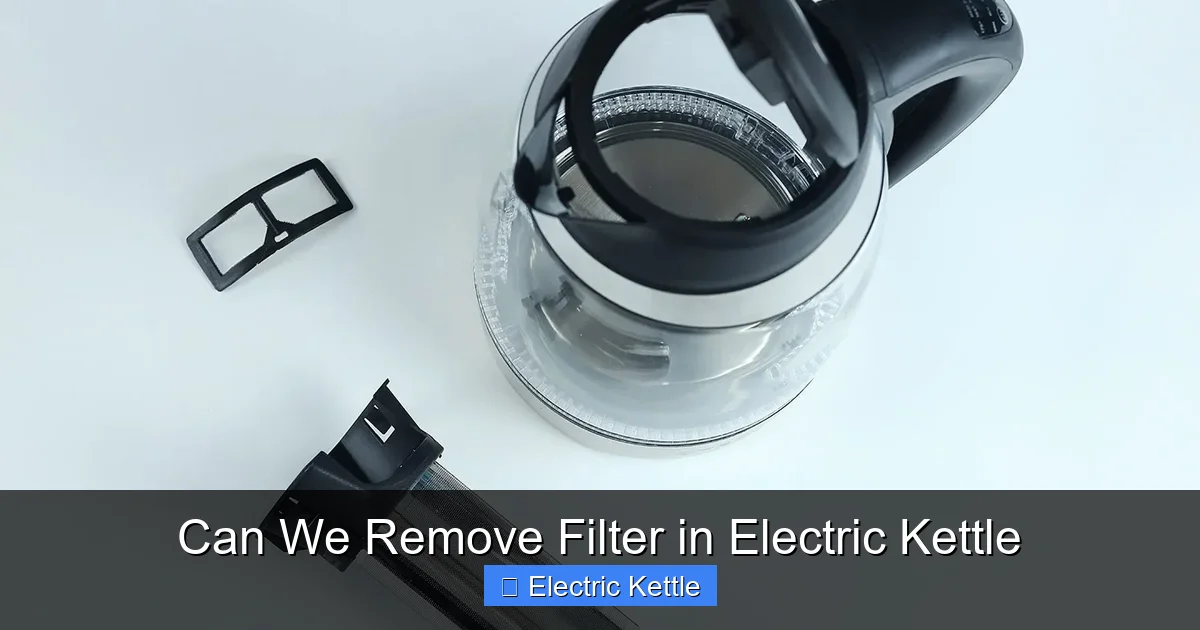 Can We Remove Filter in Electric Kettle