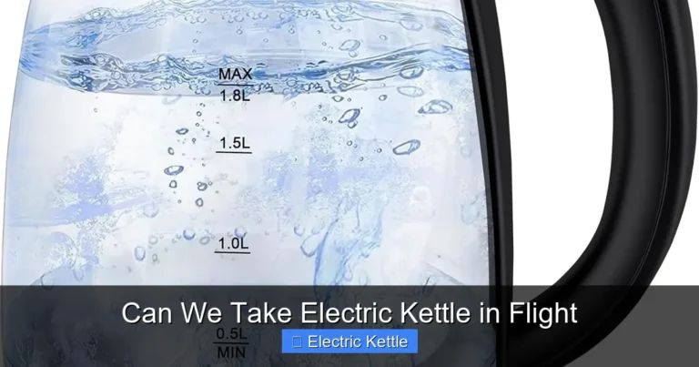 Can We Take Electric Kettle in Flight