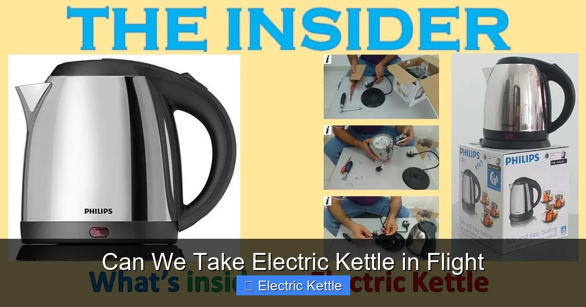 Can We Take Electric Kettle in Flight