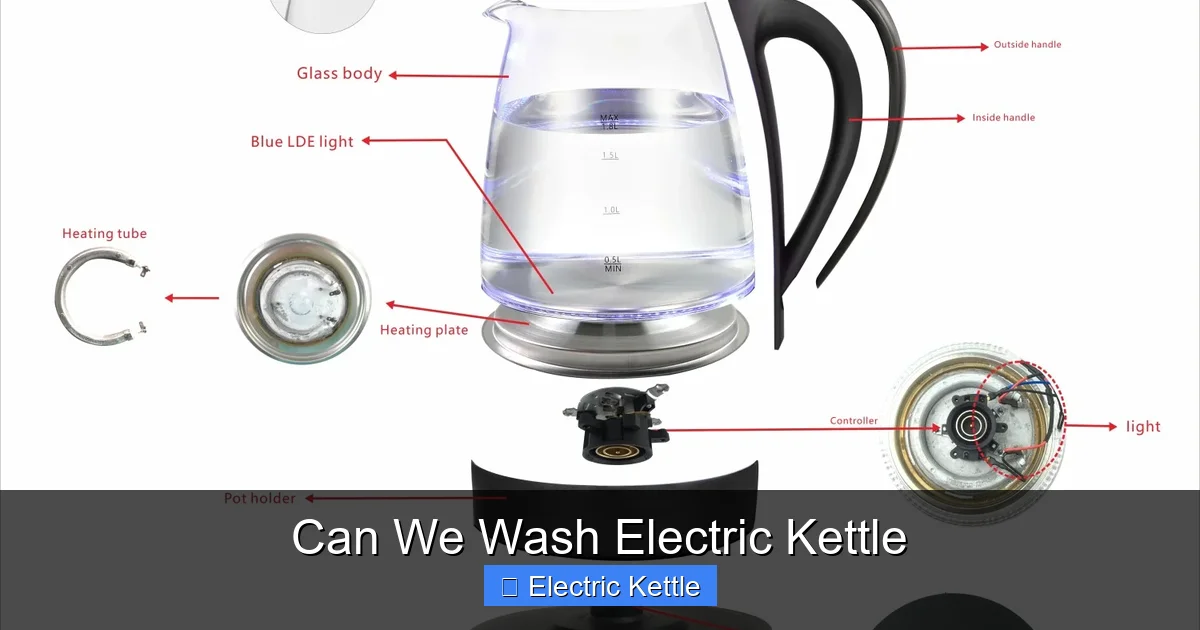 Can We Wash Electric Kettle