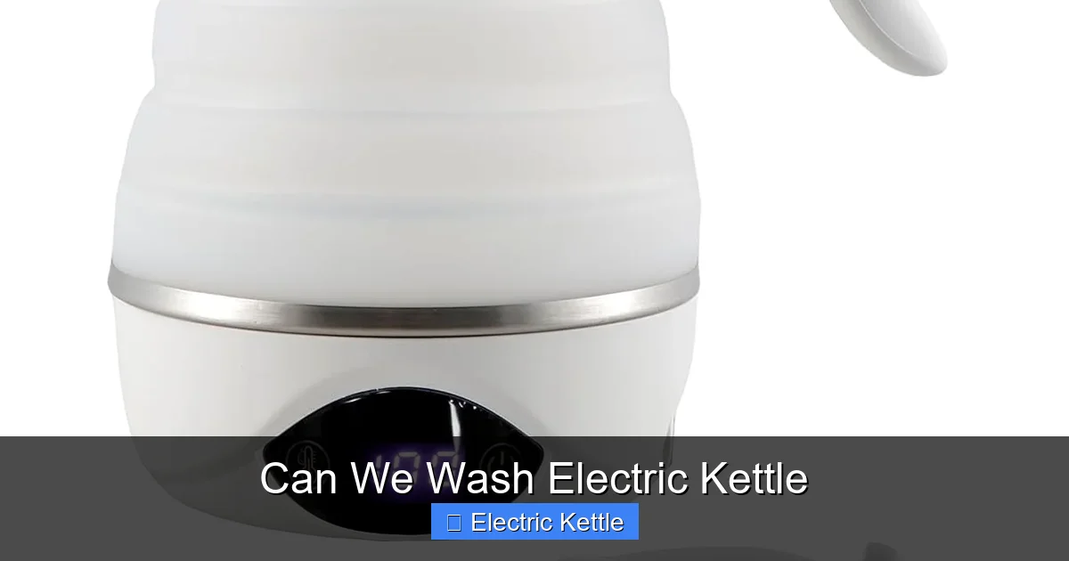 Can We Wash Electric Kettle