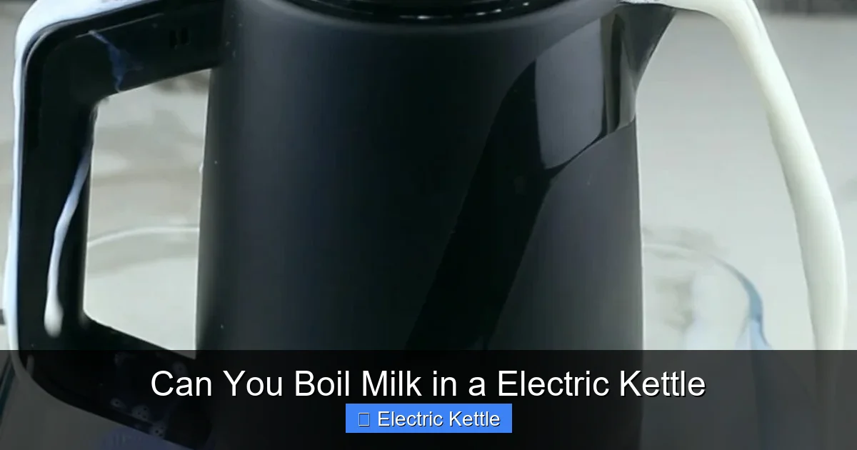 Can You Boil Milk in a Electric Kettle