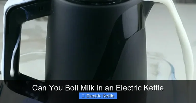 Can You Boil Milk in an Electric Kettle