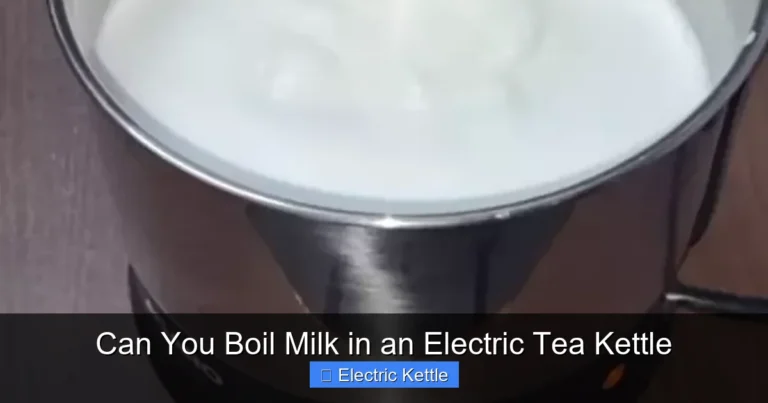 Can You Boil Milk in an Electric Tea Kettle