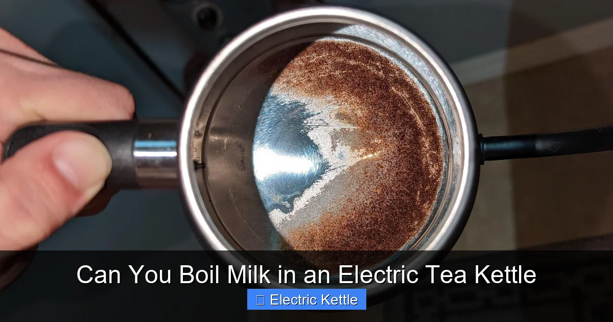 Can You Boil Milk in an Electric Tea Kettle
