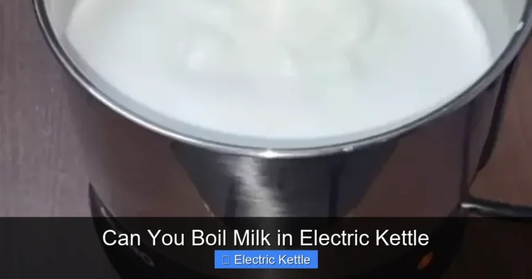 Can You Boil Milk in Electric Kettle