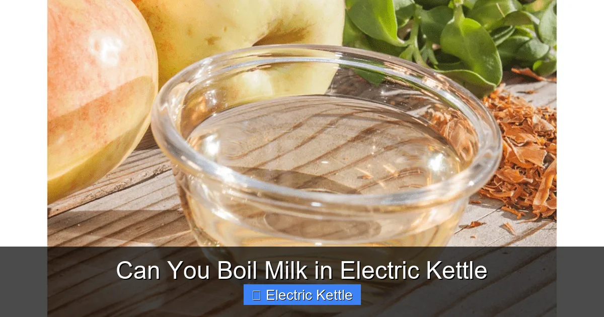 Can You Boil Milk in Electric Kettle