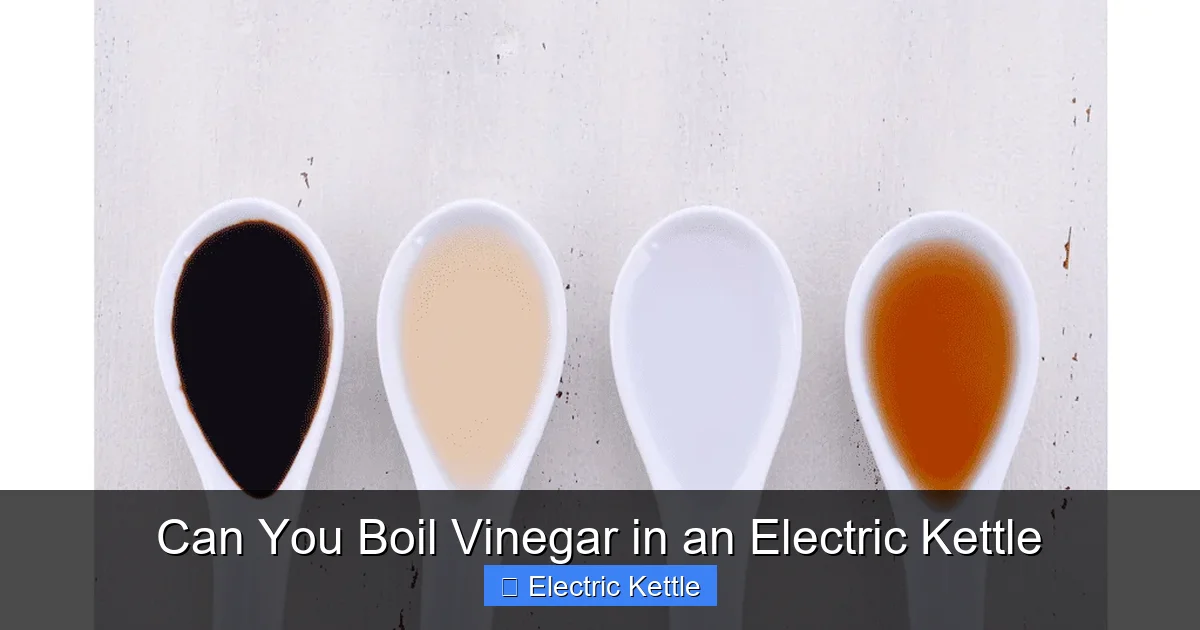 Can You Boil Vinegar in an Electric Kettle