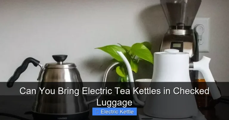 Can You Bring Electric Tea Kettles in Checked Luggage