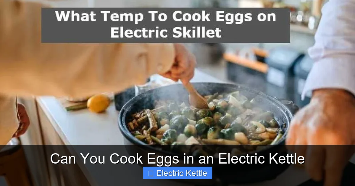 Can You Cook Eggs in an Electric Kettle