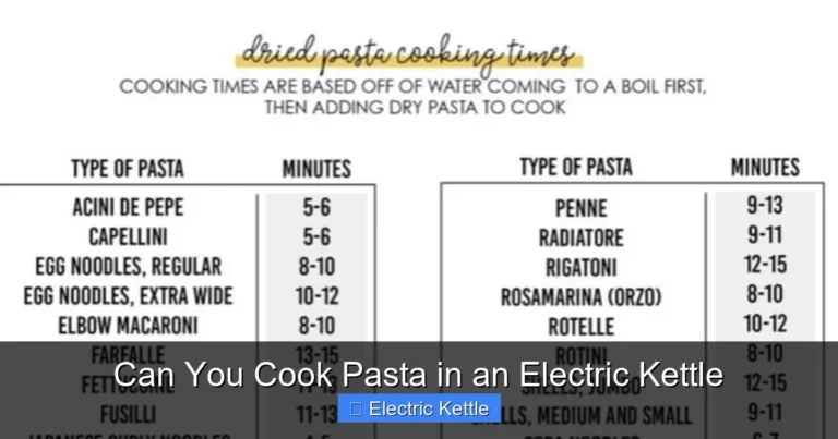 Can You Cook Pasta in an Electric Kettle