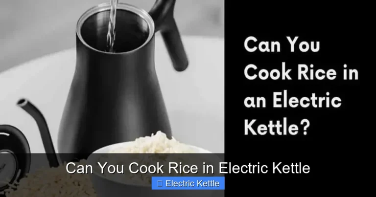 Can You Cook Rice in Electric Kettle