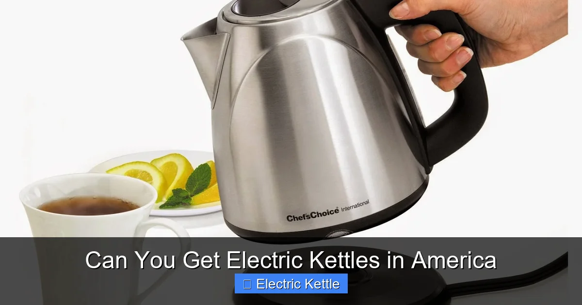 Can You Get Electric Kettles in America
