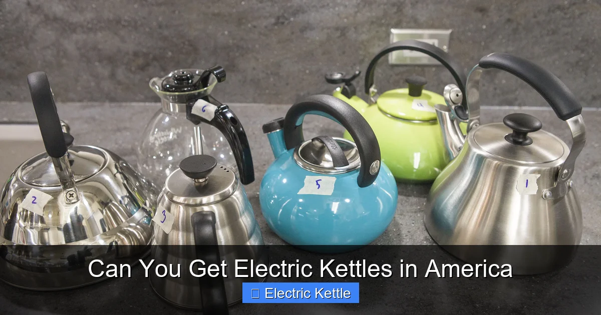 Can You Get Electric Kettles in America