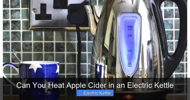 Can You Heat Apple Cider in an Electric Kettle