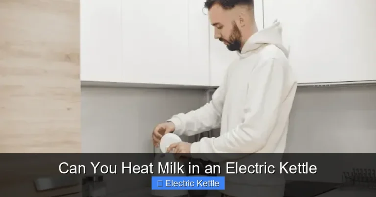 Can You Heat Milk in an Electric Kettle