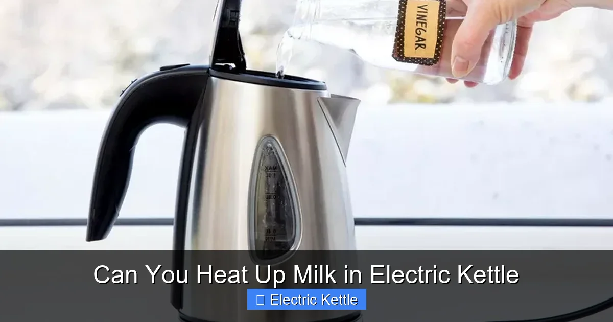 Can You Heat Up Milk in Electric Kettle