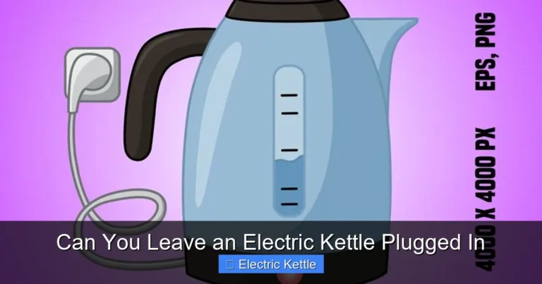 Can You Leave an Electric Kettle Plugged In
