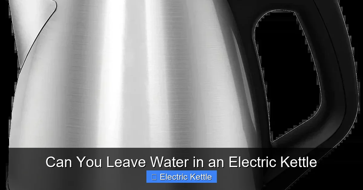 Can You Leave Water in an Electric Kettle