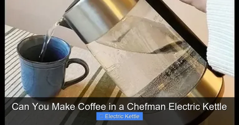 Can You Make Coffee in a Chefman Electric Kettle