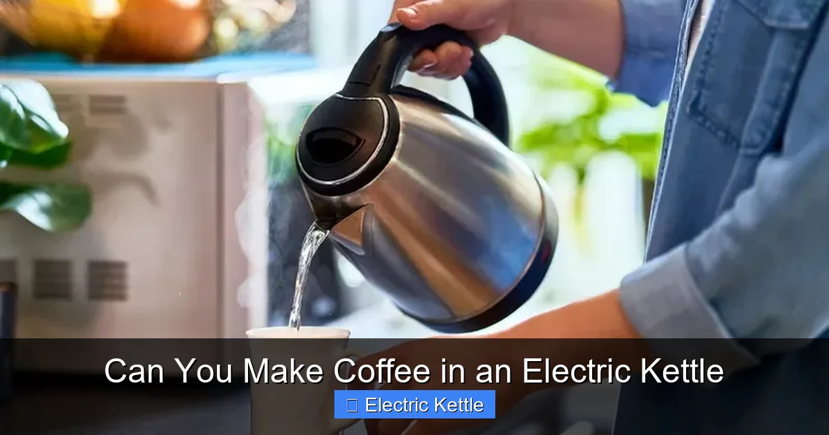 Can You Make Coffee in an Electric Kettle