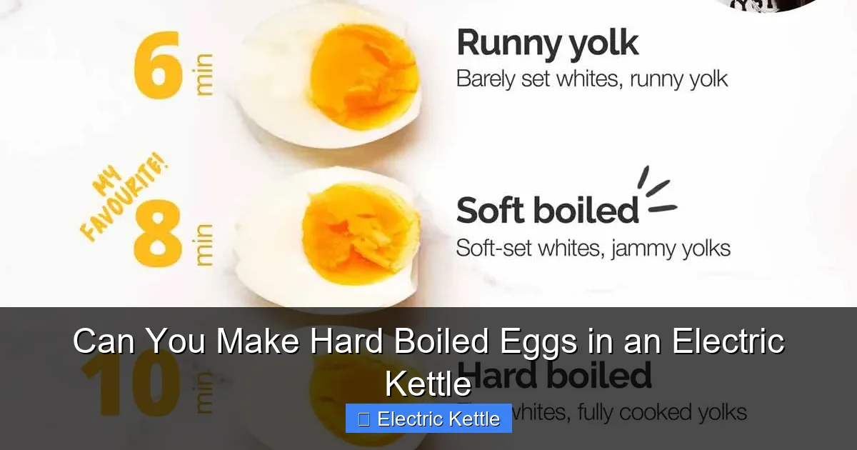 Can You Make Hard Boiled Eggs in an Electric Kettle