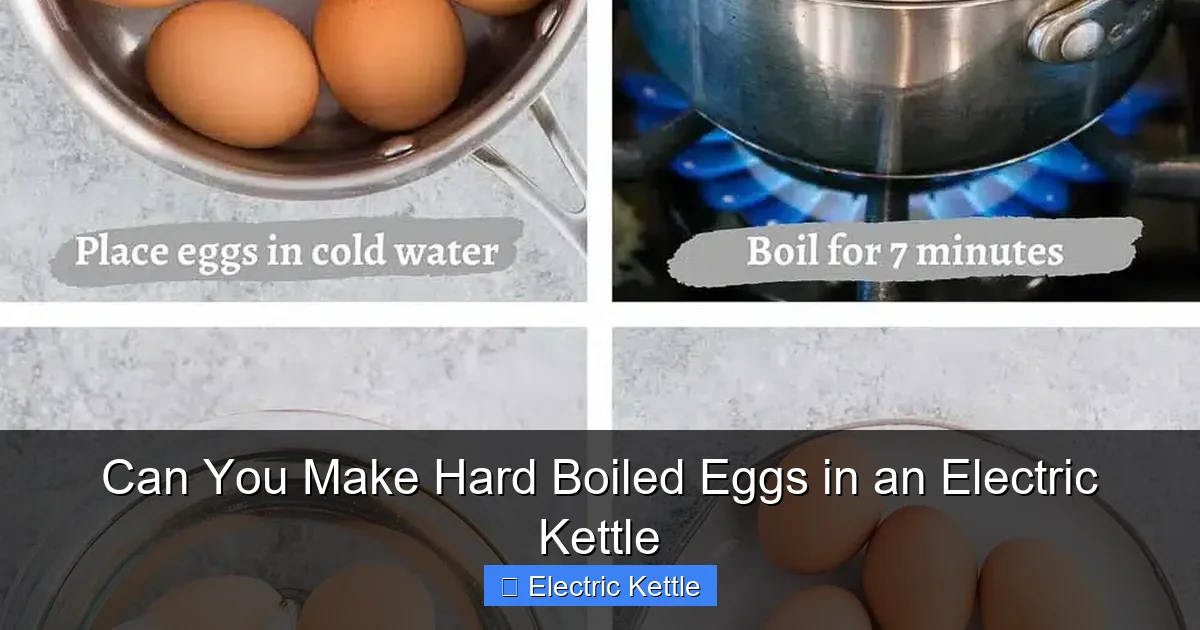 Can You Make Hard Boiled Eggs in an Electric Kettle