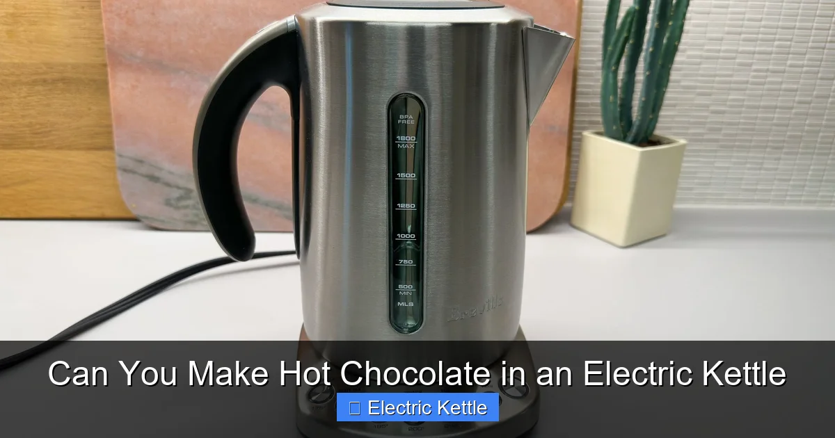 Can You Make Hot Chocolate in an Electric Kettle