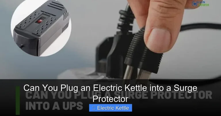 Can You Plug an Electric Kettle into a Surge Protector