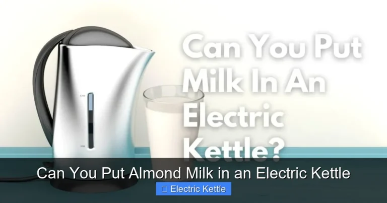 Can You Put Almond Milk in an Electric Kettle